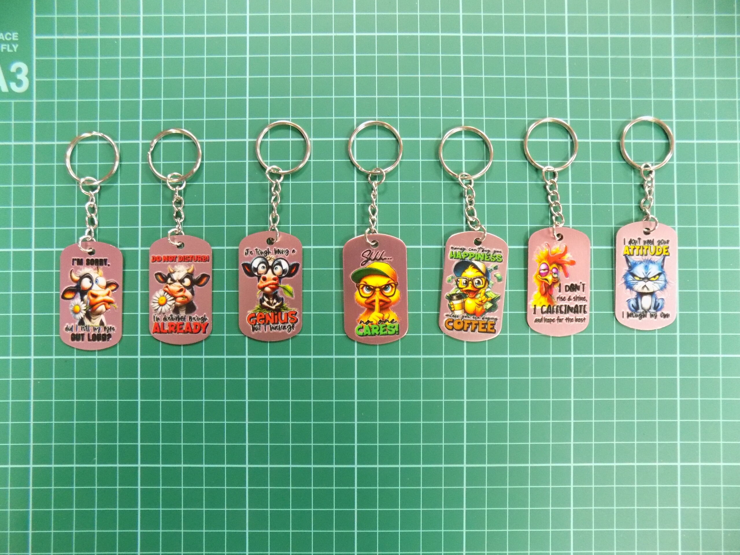 Dog tag Keyring